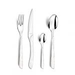 Amefa Ménagère 24 Pièces Effet Bois Blanc France - La Ménagère