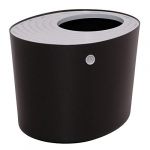 Iris Ohyama Maison de toilette Top Entry Cat Litter Box avec couvercle - PUNT-530 - Plastique - 53 x 41 x 37 cm - Noir - Pour chat