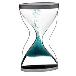 TFA Dostmann Dostmann Contra Sablier en Plastique avec Boules de No&euml;l Vert 65 x 24 x 117 mm