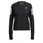 Adidas Own The Run Long Sleeve Tee T-Shirt, Black, L Women's