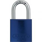 Abus Cadenas à clé - verrouillage automatique - L 40 mm - alu bleu - varié