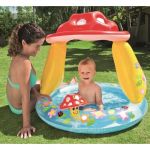 Intex Piscine gonflable pataugeoire carrée Champignon