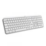 Logitech MX Keys S for Mac, clavier sans fil, fluide, saisie precise, touches programmables, retroeclaire, Bluetooth rechargeable USB-C - Gris pale