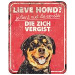 Panneau d'avertissement rottweiler fr D&D Home