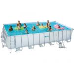 Habitat et Jardin Piscine tubulaire LUDO 3 - 5.49 x 2.74 x 1.32 m - filtration à sable 4.1 m3/h
