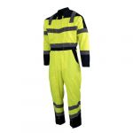 LMA Combinaison HV 2 zips bicolore surveillance jaune marine - 4106 T2