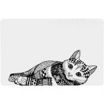 Trixie Set de table Zentangle pour chat - L 44 × l 28 cm