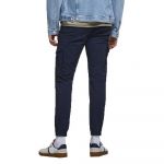 Jack & Jones Intelligence - Pantalon cargo coupe slim à chevilles resserrées - Bleu marine