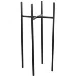 Mica Decorations Ascot Support pour plantes - L24 x l24 x H55 cm - Métal - Noir