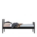 Made by Woood MEES - Lit en métal 90x200cm - Noir