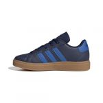 Adidas Mixte Enfant Grand Court Lifestyle Tennis Lace-Up Shoes Chaussures, Dark Blue/Bright royal/GUM10, 35 EU