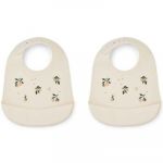 Liewood Lot de 2 bavoirs à poche Tilda Peach sea shell mix