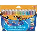 Bic Pochette de 24 feutres Kid Couleur pointe moyenne
