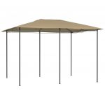 VidaXL Belvédère 3x4x2,6 m Taupe 160 g/m²