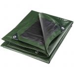 Werkapro Bâche multifonctions noire et verte 240 g/m2 3 x 5 m