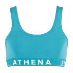 Athena Brassière à bretelles larges fille Easy Color Fille bleu en coton