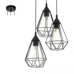 Eglo Lampe pendante noire Tarbes
