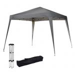 Outsunny Tonnelle Barnum de Jardin Pop-up Pliant 3L x 3l x 2,4H m Acier Polyester imperm&eacute;abilis&eacute; Anti UV avec Sac de Transport Gris
