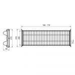 Emuca Égouttoir Suprastar pour module, 800, Peint en aluminium, Acier