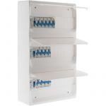 Zenitech Coffret T5 39 modules Blanc équipé de 13 disjoncteurs et 3 inter. diff. livré avec accessoires