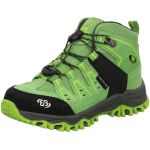 Brütting Mont Pinos High Kids Bottes de Trekking Unisexes pour Enfant, Vert, Noir, Citron, 36 EU