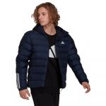 Adidas Outdoor - Primegreen - Doudoune à trois bandes en duvet avec capuche - Bleu marine