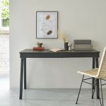 Bois Dessus Bois Dessous Bureau 2 tiroirs 3 niches en bois de manguier