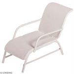 Rayher Décoration de jardin miniature - Chaise longue en fer blanc - 6 x 3,3 cm