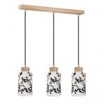 Ravio Lampe suspendue Bouleau Blanc-Noir