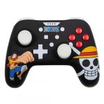 Konix One Piece Manette filaire pour Nintendo Switch, Switch OLED et PC - Fonction vibration - C&acirc;ble 3 m - Motif Luffy - Noir