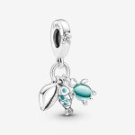 Pandora Charm Pendant Triple Poisson, Tortue de Mer et Conque