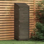 VidaXL Remise de jardin Anthracite 55x52x174,5 cm Bois de sapin solide