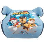 Rehausseur de siège Paw Patrol pour la sécurité des enfants mesurant de 125 à 150 cm avec motifs de chiens mignons Chase, Rubble et Marshall sur fond bleu clair