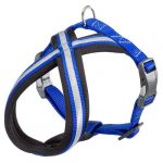 Ferplast Harnais pour Chiens Petite Taille DAYTONA CROSS S, R&eacute;fl&eacute;chissant, avec Boucle Magn&eacute;tique Bleu