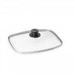 Woll Couvercle en verre carré 22 x 22 cm S22M Transparent