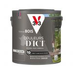 V33 Peinture bois ext&eacute;rieur Couleurs d'Ici Gris feutr&eacute; Velours 2L - Gris feutr&eacute;