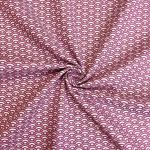 Tissu coton Saijo vendu au m&egrave;tre - Violet Rose