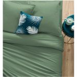 Atmosphera Housse de Couette "Int&eacute;rieur" 220x240cm C&eacute;ladon