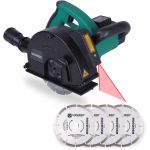 Rainureuse 1700W à laser 150mm 6 disques diamants et sac de rangement inclus