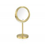 Wadiga Miroir Grossissant (x5) Double Face en Métal Doré 0,000000