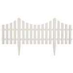 VidaXL Bordures de Jardin Blanc 17 pièces/10 m frontalière pelouse Bord Bordure