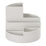 Maul 41176-82 - Organisateur de bureau MAULrundbox, coloris gris