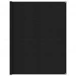 VidaXL Tapis de tente 250x550 cm Noir