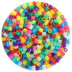 1 000 perles &agrave; repasser midi (diam&egrave;tre 5 mm) assortiment translucide