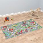 Tapis de Jeu Grande Ville Village et Route Tapis de Jeu Souples et pliants pour Enfants Enfants Gar/çons Filles 100cm x 130cm Mayyou Tapis de Jeu Dinosaur