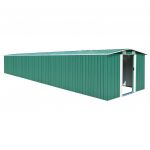 VidaXL Abri de jardin Vert 257x779x181 cm Acier galvanis&eacute;