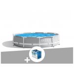 Intex Kit piscine tubulaire Prism Frame ronde 3,66 x 0,76 m + Bâche à bulles