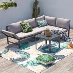 Concept-Usine Teora - Salon de jardin bas Gris clair