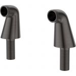 Essebagno Colonnettes raccord bain-douche gun métal - Gris