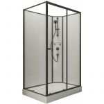 Schulte-ufer Cabine de douche intégrale Tahiti, porte coulissante, 90 x 120 cm, paroi latérale à gauche, ouverture vers la droite